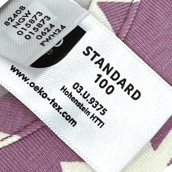 Holiday Long Sleeve Swing Dress. “Snowflakes on Orchid Haze.” Size 4. - Picture 4 of 6